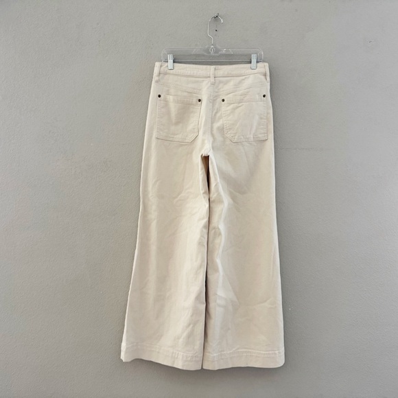 Maeve Jada Wide Leg Jeans Anthropologie 30 Cream Denim Casual Minimalist Classic - Picture 6 of 13